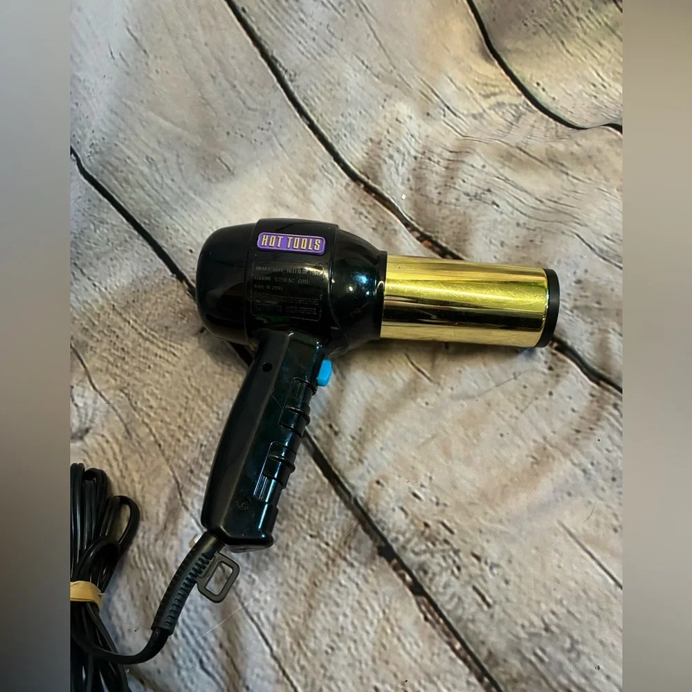 Hot Tools 1084 Professional‎ AC Motor Blow Dryer 1600 Watts Gold Plated Barrel